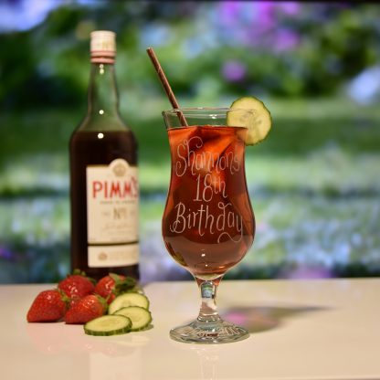18th birthday pimms cocktail glass personalised