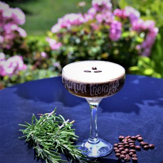personalised espresso martini cocktail glass hand engraved with any name date and message