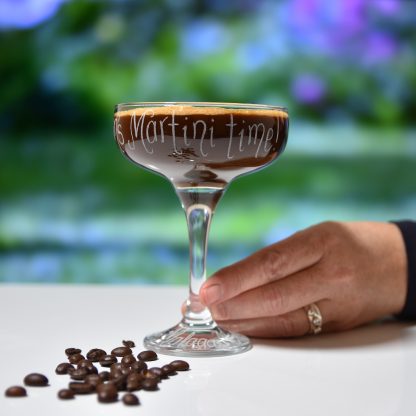 espresso martini time personalised coupe glass