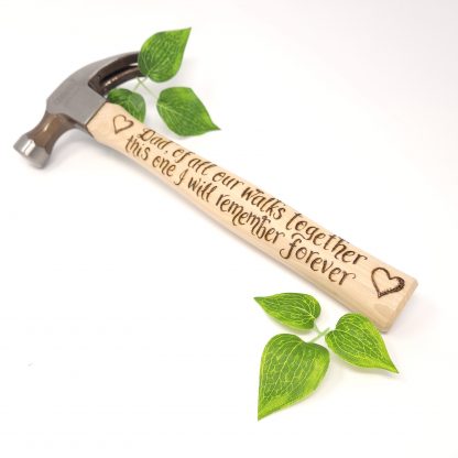 dad of all our walks together this one i will remember forever father of the bride personalised hammer (2)
