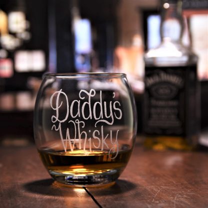 'Daddy's Whisky' personalised tumbler glass for Father's Day - £14.70