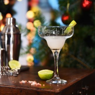 margarita time cocktail glass christmas