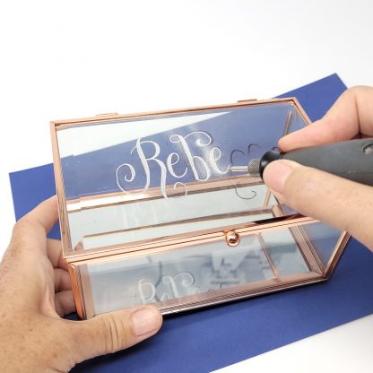 personalised bridesmaid jewellery box hand engraved with name date and message 1