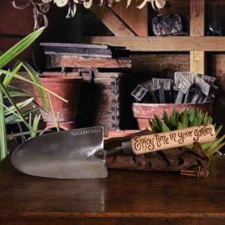 personalised hand trowel enjoy time in your garden