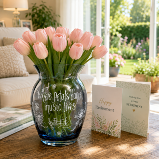 dartington vase hand engraved for any occasion