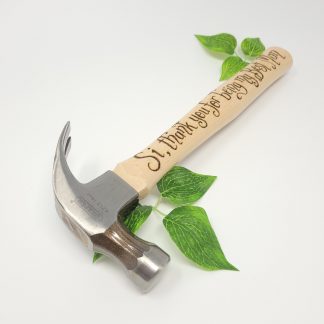 personalised best man hammer gift with any message