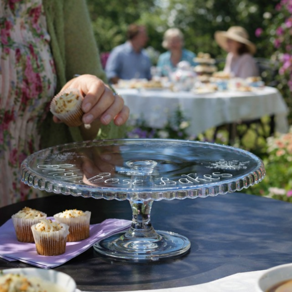 Personalised Glass Cake Stand - Image 2