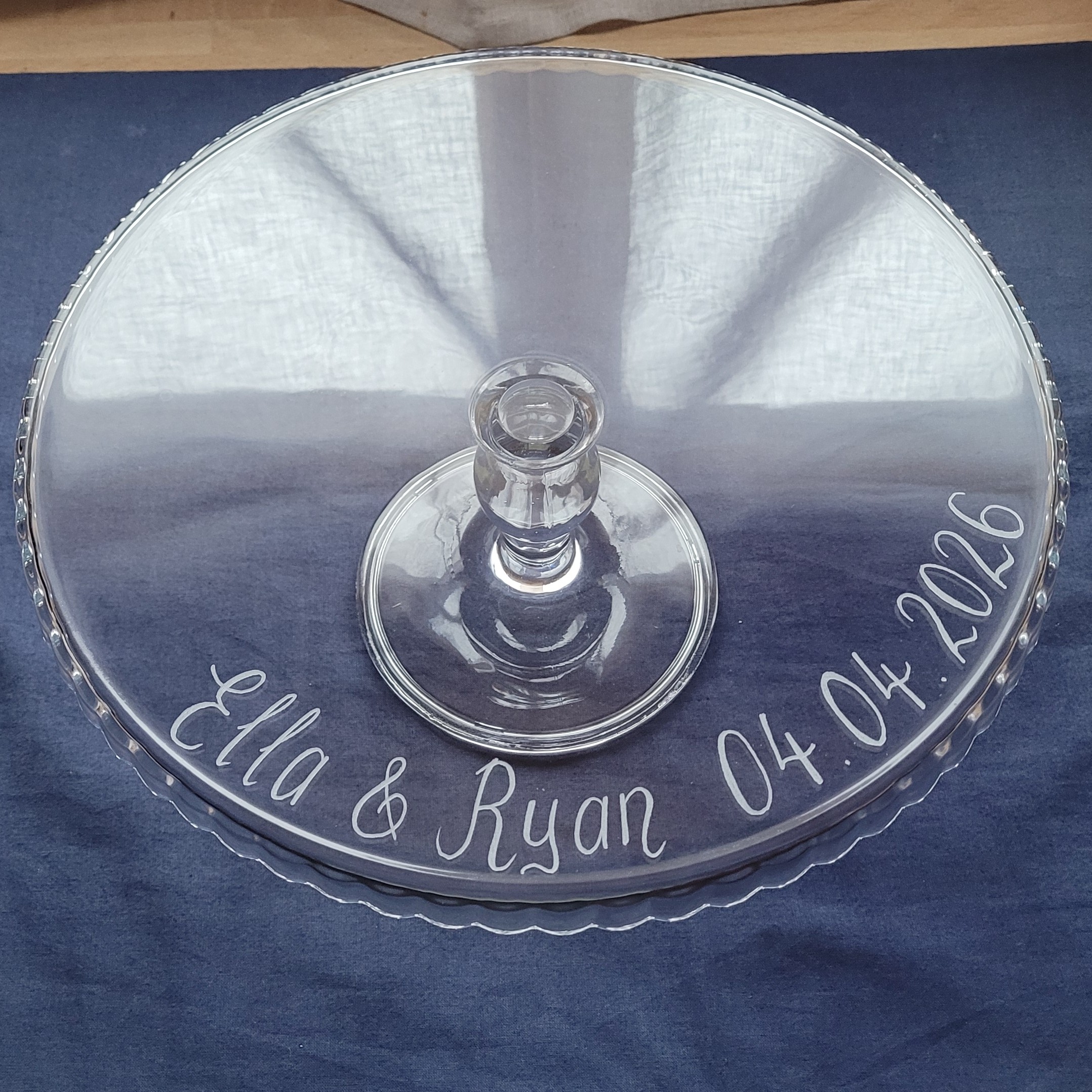 Personalised Glass Cake Stand - Image 13